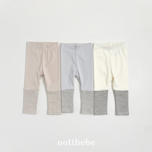 2 <b>OOTTBEBE褲子</b>Winter 윈터배색레깅스 75-120CM