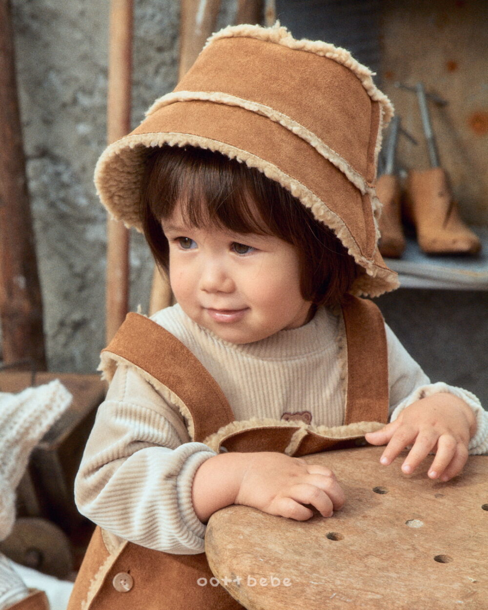 3 <b>OOTTBEBE帽子</b>Winter 무스탕벙거지모자 FREE SIZE