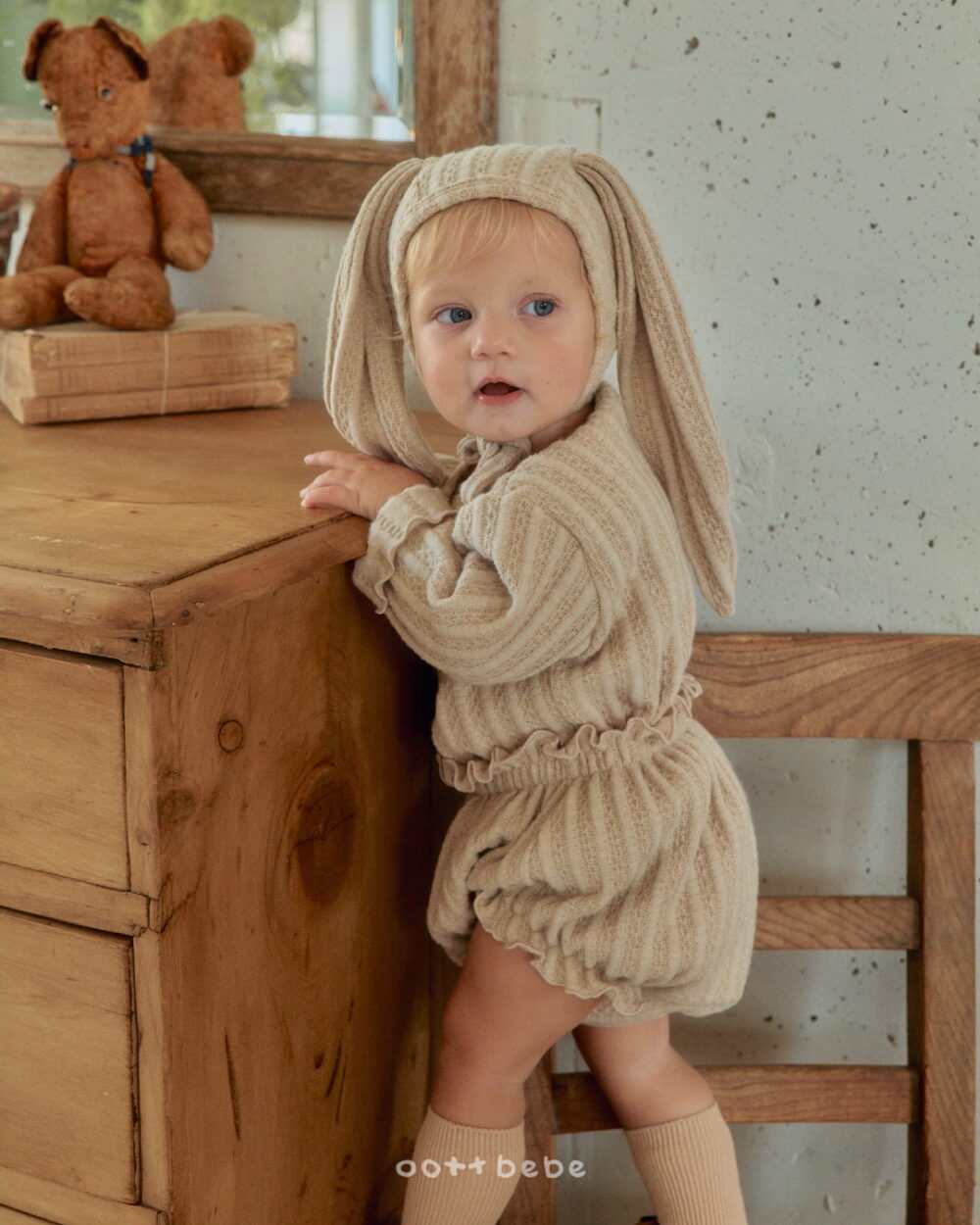 4 <b>OOTTBEBE帽子</b>Winter 몽쉘토끼보넷 FREE SIZE