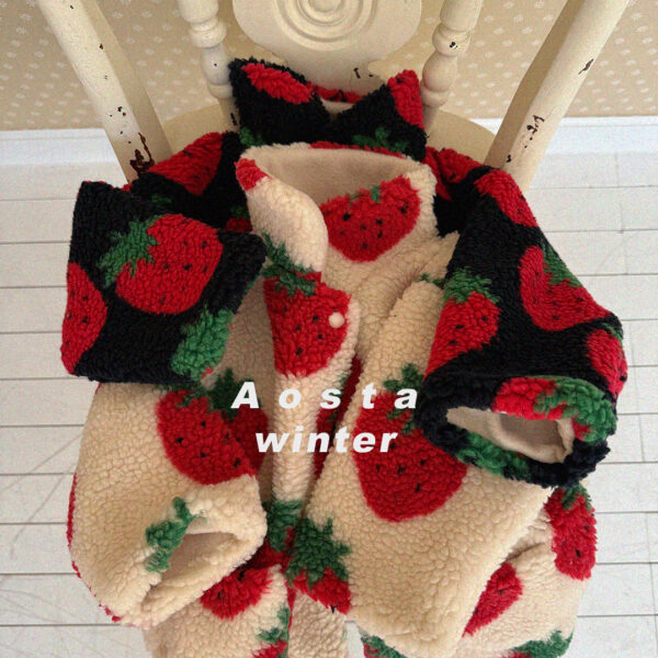 딸기양면자켓-2 <b>AOSTA外套</b>Winter 딸기양면자켓 65-115CM