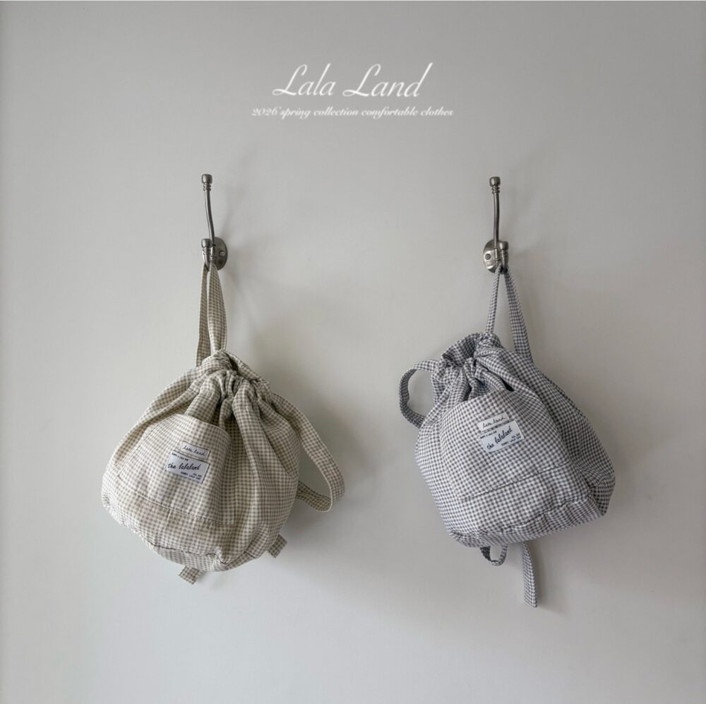 01 <b>|Kids| Lala land背包</b>Spring 체크 백팩 FREE