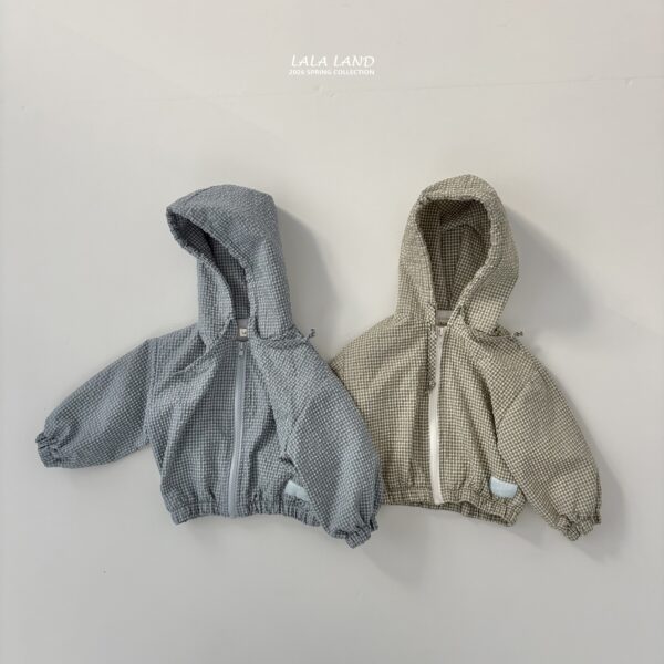 01 <b>|Kids| Lala land外套</b>Spring 버블 체크 점퍼 75-120cm