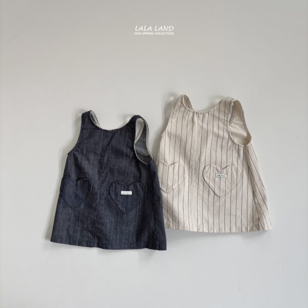 <b>｜Kids｜ Lala land裙子</b>Spring 러브 포켓 원피스 75-120cm