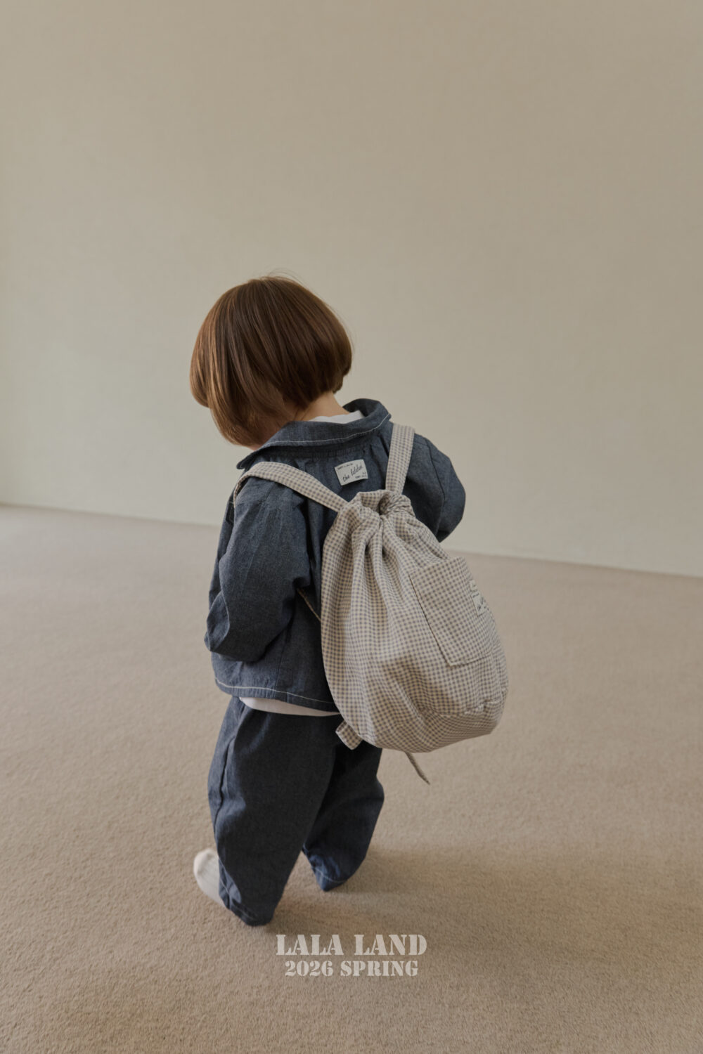 0119 라라랜드141303 <b>|Kids| Lala land背包</b>Spring 체크 백팩 FREE