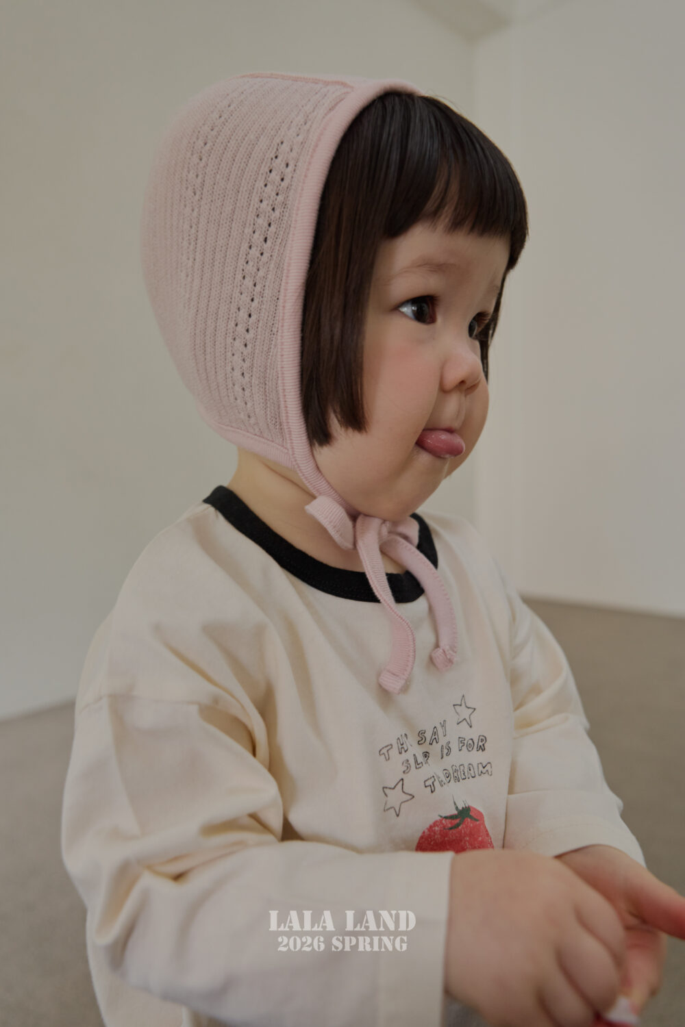 0119 라라랜드142807 <b>|BABY| LaLa land帽子</b>Spring 베베 아일릿 보넷 FREE