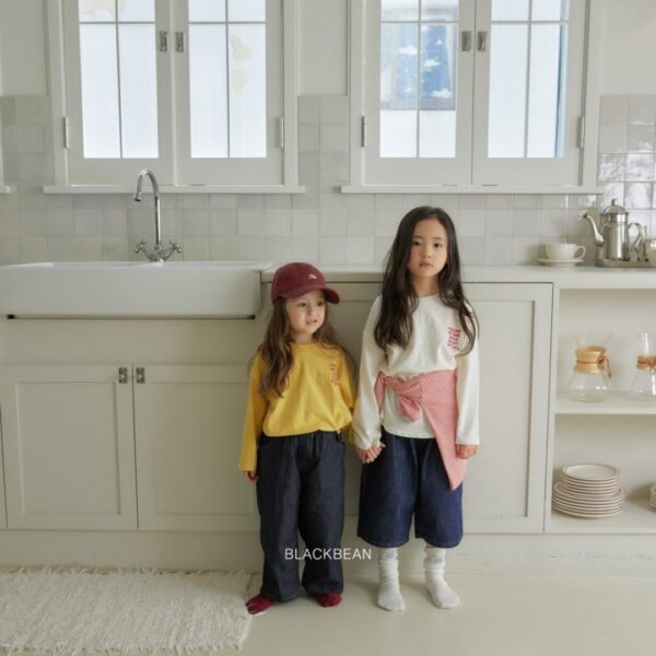 1 <b>Black bean上衣</b>Spring 바이브티 80-120cm