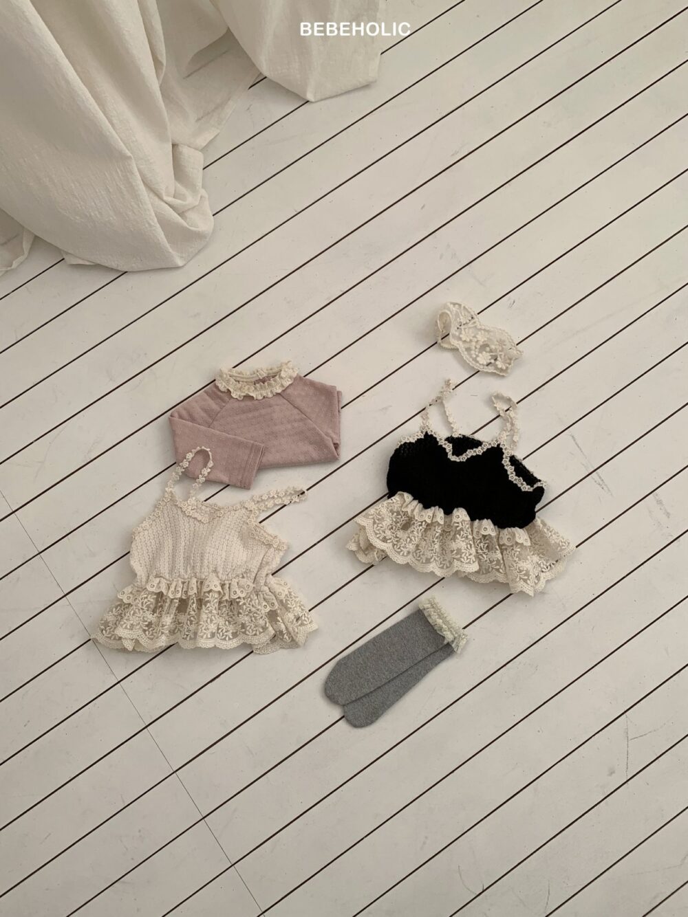 1 <b>|BABY| Bebeholic背心</b>Spring 퐁퐁 뷔스티에 FREE