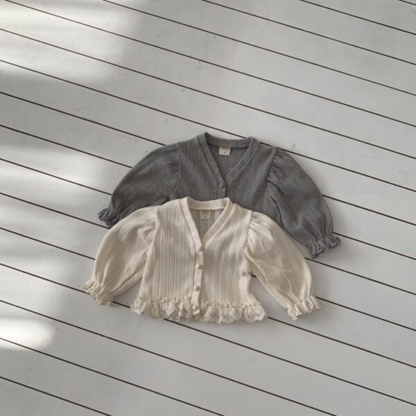 1 <b>|BABY| Bebeholic罩衫</b>Spring 페어리 가디건 3-18M