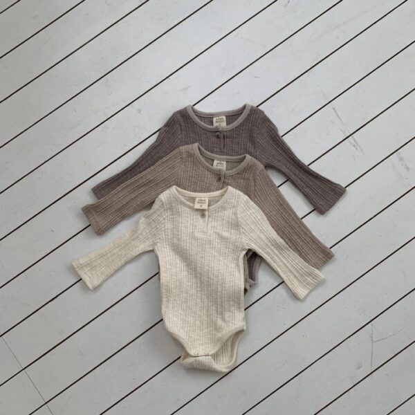 <b>｜BABY｜ Bebeholic包屁衣</b>Spring  러비 골지슈트 3-18M