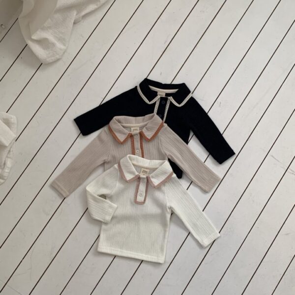 <b>｜BABY｜ Bebeholic上衣</b>Spring  피치 레이스티 3-18M