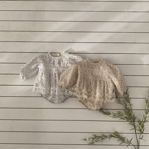 1 <b>|BABY| Bebeholic包屁衣</b>Spring 리피 레이스슈트 3-18M