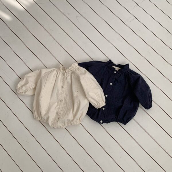 1 <b>|BABY| Bebeholic包屁衣</b>Spring 아미 프릴슈트 3-18M