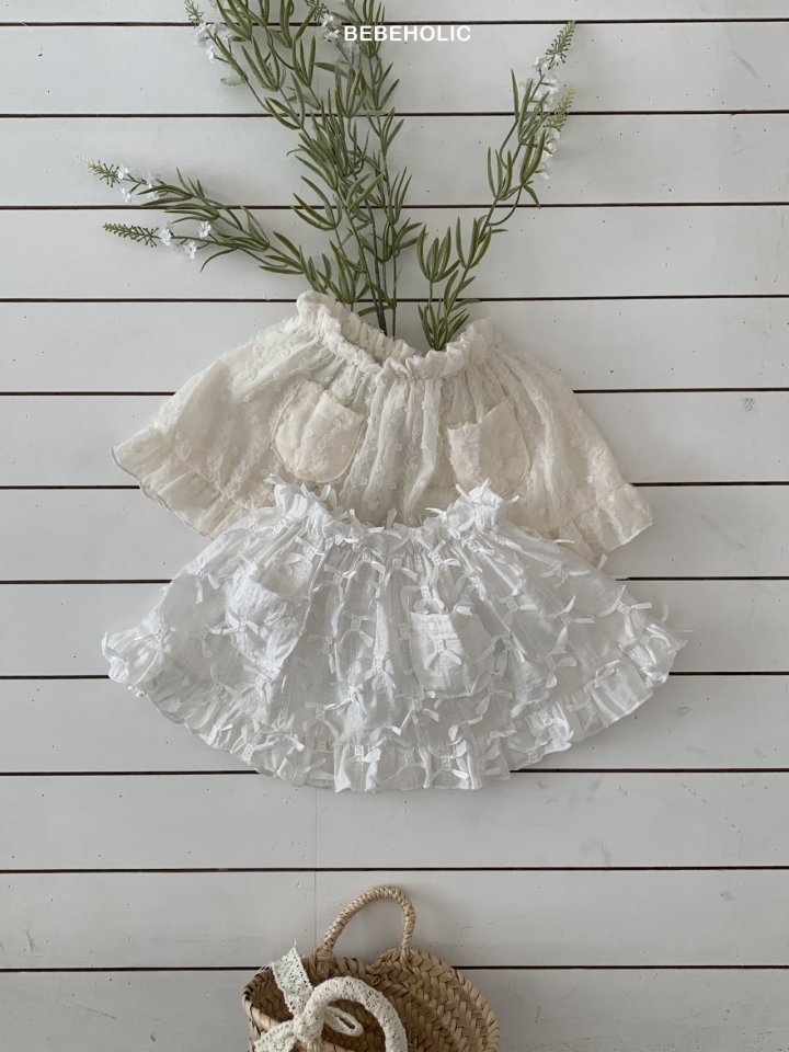 1 <b>|BABY| Bebeholic裙子</b>Spring 프랑 레이어드 스커트 FREE