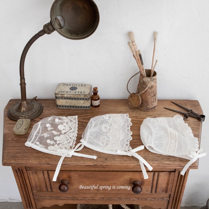 1 <b>|BABY| Mkids帽子</b>Spring 로제뜨보넷 FREE(3m-24m)