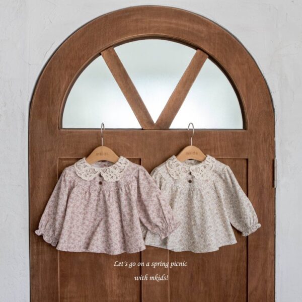1 <b>|Kids| Mkids上衣</b>Spring 솜사탕블라우스 65-115cm