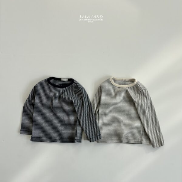 <b>｜BABY｜ LaLa land上衣</b>Spring 베베 핀 스트라이프 티 65-82cm