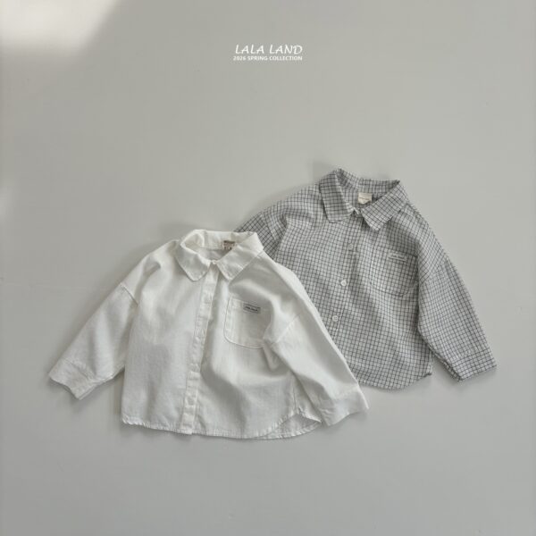 1 <b>|Kids| Lala land襯衫</b>Spring 둥근카라 남방 75-120cm