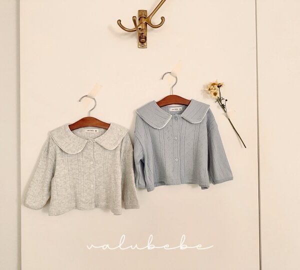 1 <b>Valubebe上衣</b>Spring 아일렛 세라 가디건 60-90cm