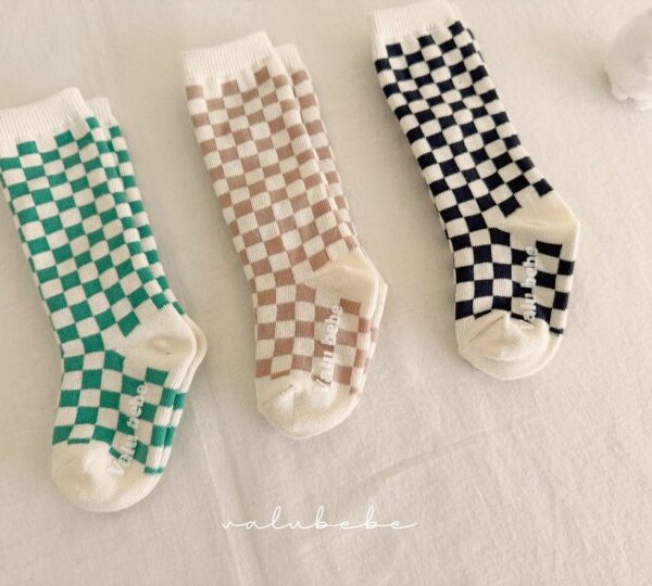 1 <b>Valubebe襪子</b>Spring 체크 보드 삭스(베베용) FREE