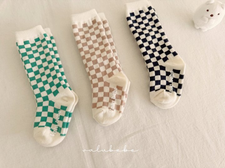 1 <b>Valubebe襪子</b>Spring 체크 보드 삭스(베베용) FREE