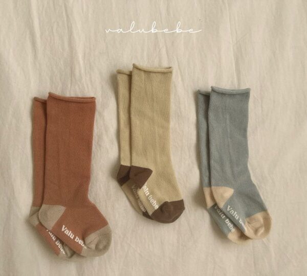 1 <b>Valubebe襪子</b>Spring 콤보 롤다운 삭스 FREE