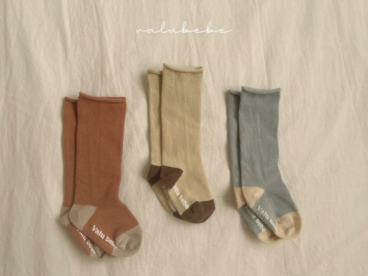 1 <b>Valubebe襪子</b>Spring 콤보 롤다운 삭스 FREE