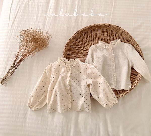 2 <b>Valubebe上衣</b>Spring 어베인 프릴 블라우스 60-90cm