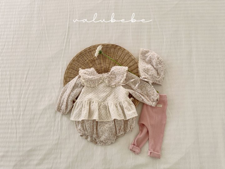 4 <b>Valubebe帽子</b>Spring 그랑꽃 프릴 보닛햇 FREE