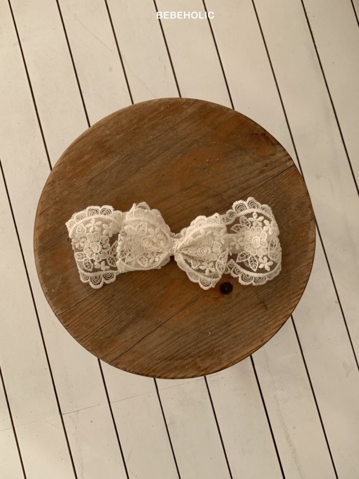 4 <b>|BABY| Bebeholic髮飾</b>Spring 레이스헤어밴드 FREE