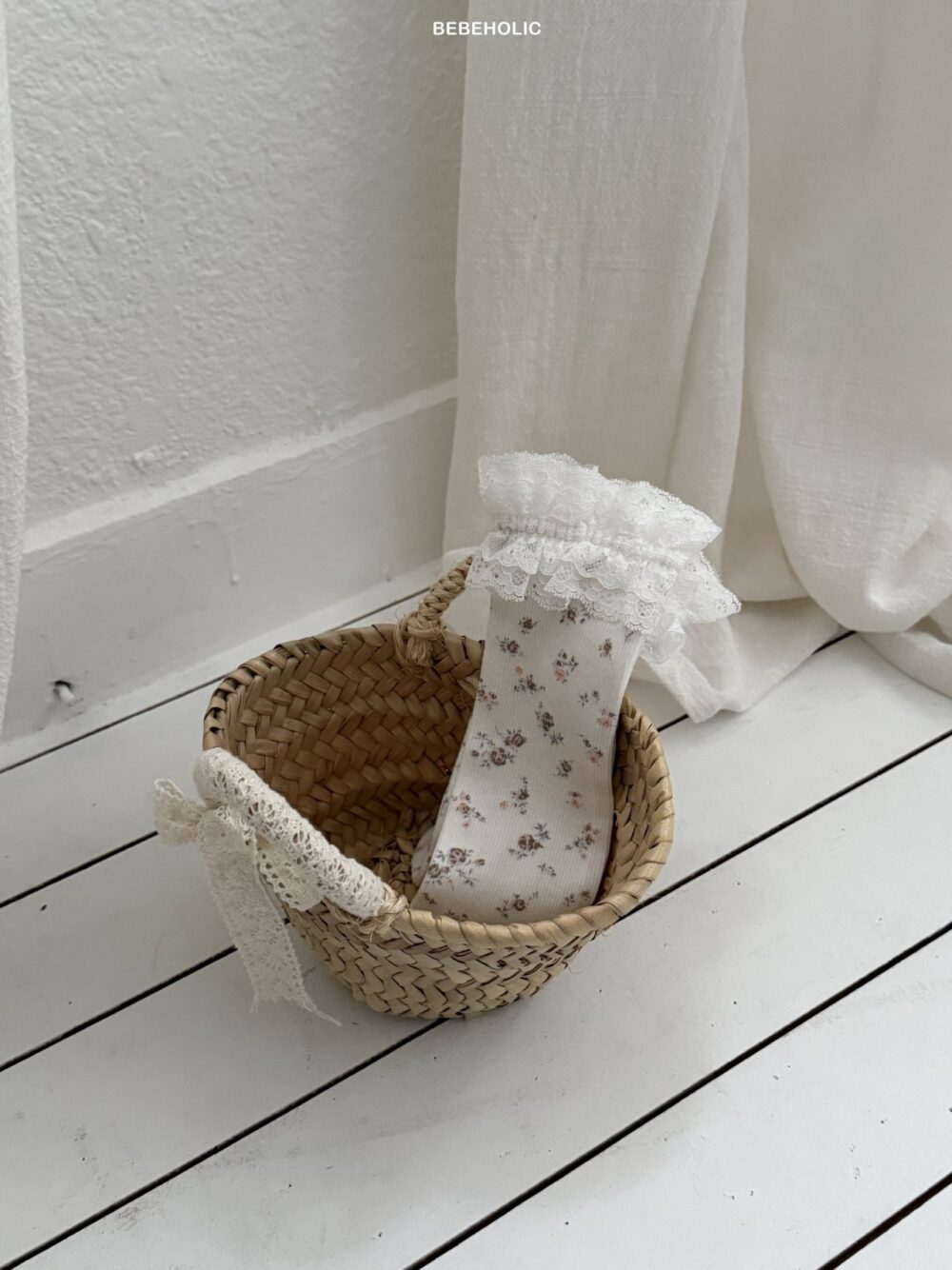 4 <b>|BABY| Bebeholic襪子</b>Spring 엔젤라 니삭스 FREE