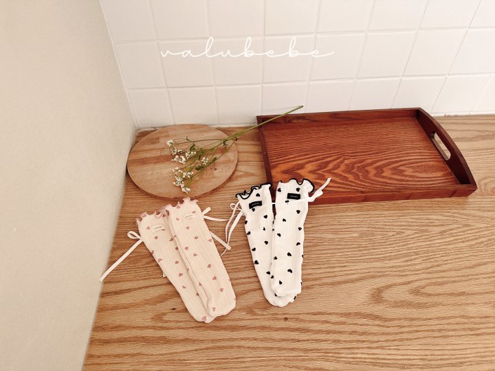 4 <b>Valubebe襪子</b>Spring 블랑하트 돌돌이 FREE