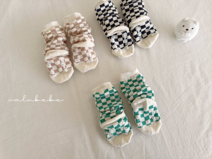 4 <b>Valubebe襪子</b>Spring 체크 보드 삭스(베베용) FREE