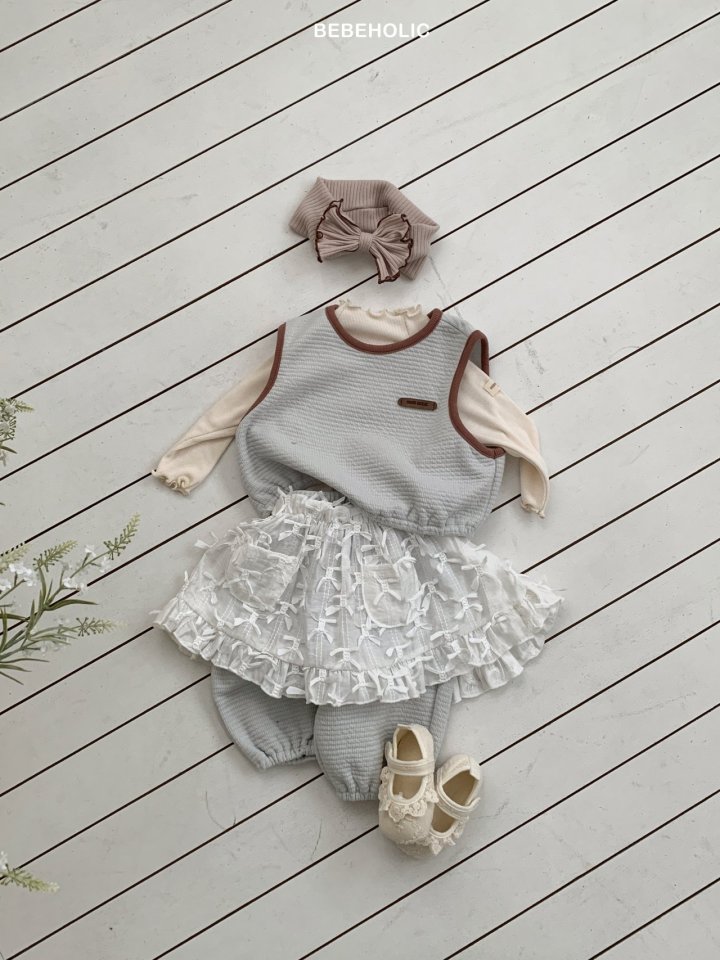 6 <b>|BABY| Bebeholic裙子</b>Spring 프랑 레이어드 스커트 FREE