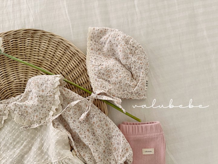 7 <b>Valubebe帽子</b>Spring 그랑꽃 프릴 보닛햇 FREE