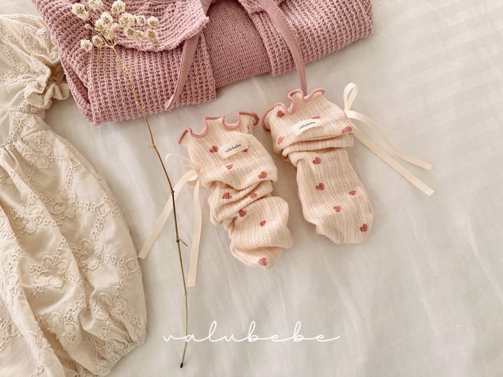 8 <b>Valubebe襪子</b>Spring 블랑하트 돌돌이 FREE