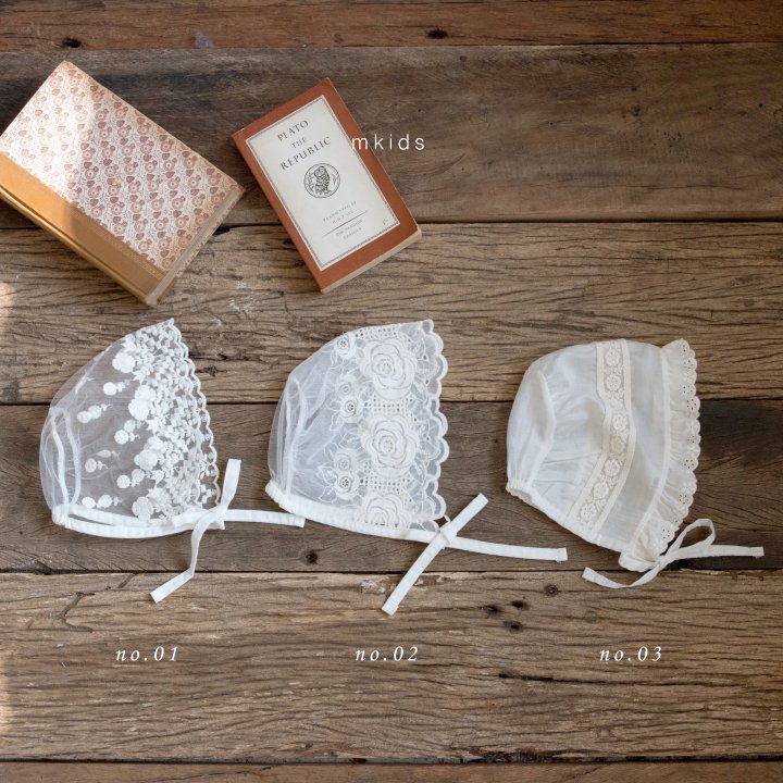 9 <b>|BABY| Mkids帽子</b>Spring 로제뜨보넷 FREE(3m-24m)