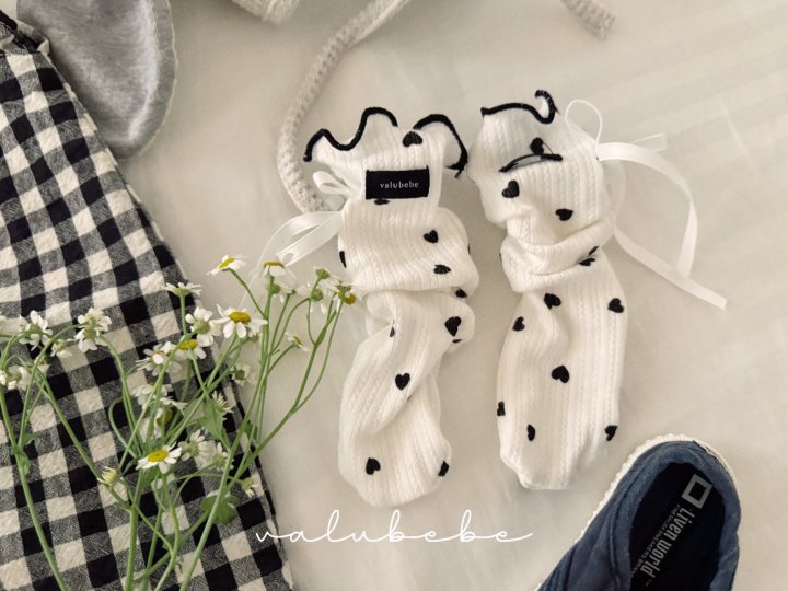 9 <b>Valubebe襪子</b>Spring 블랑하트 돌돌이 FREE