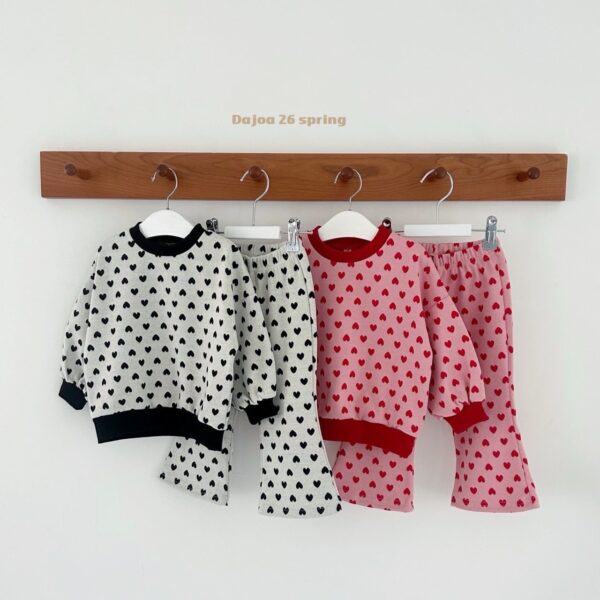 <b>Dajoa套裝</b>Spring하트 상하   70-115cm