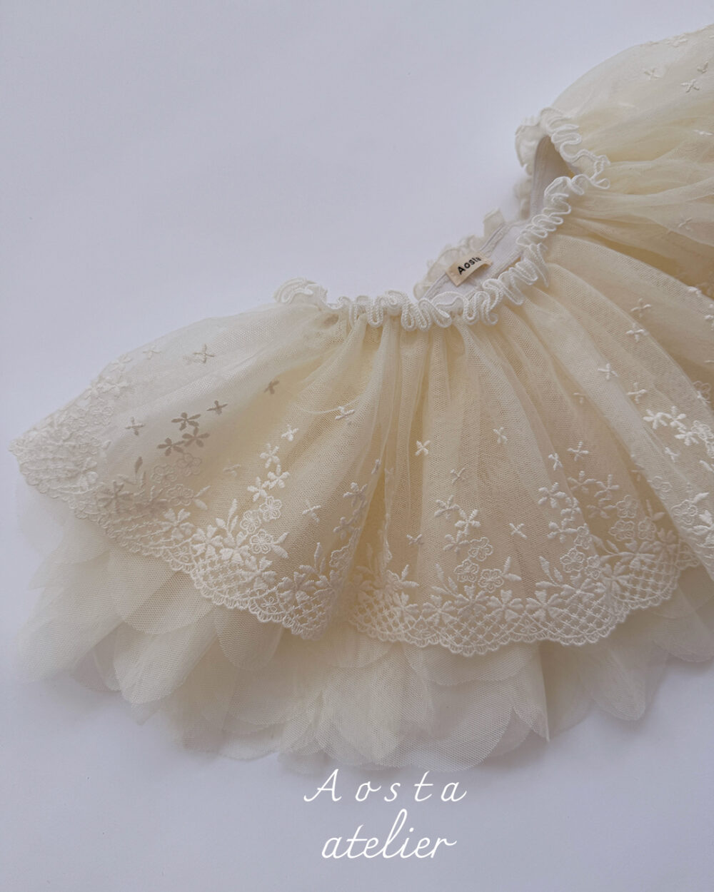 꽃잎샤스커트4 <b>AOSTA裙子</b>Spring 레이스 샤 스커트 FREE