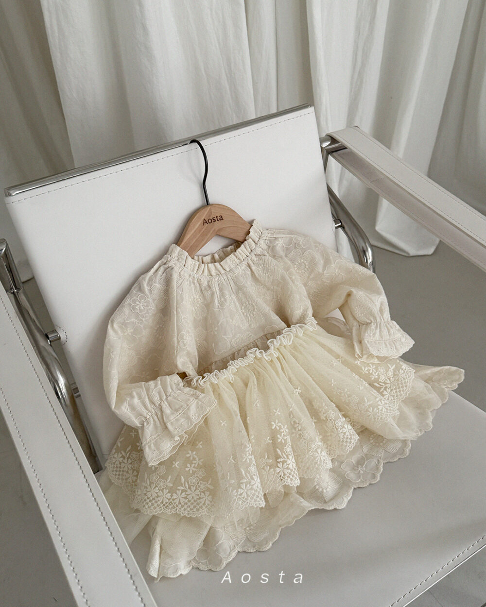 꽃잎샤스커트6 <b>AOSTA裙子</b>Spring 레이스 샤 스커트 FREE