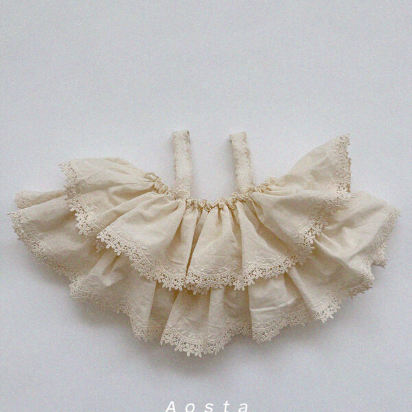 레이스 캉캉블라우스0 <b>AOSTA上衣</b>Spring 레이스 캉캉블라우스 FREE