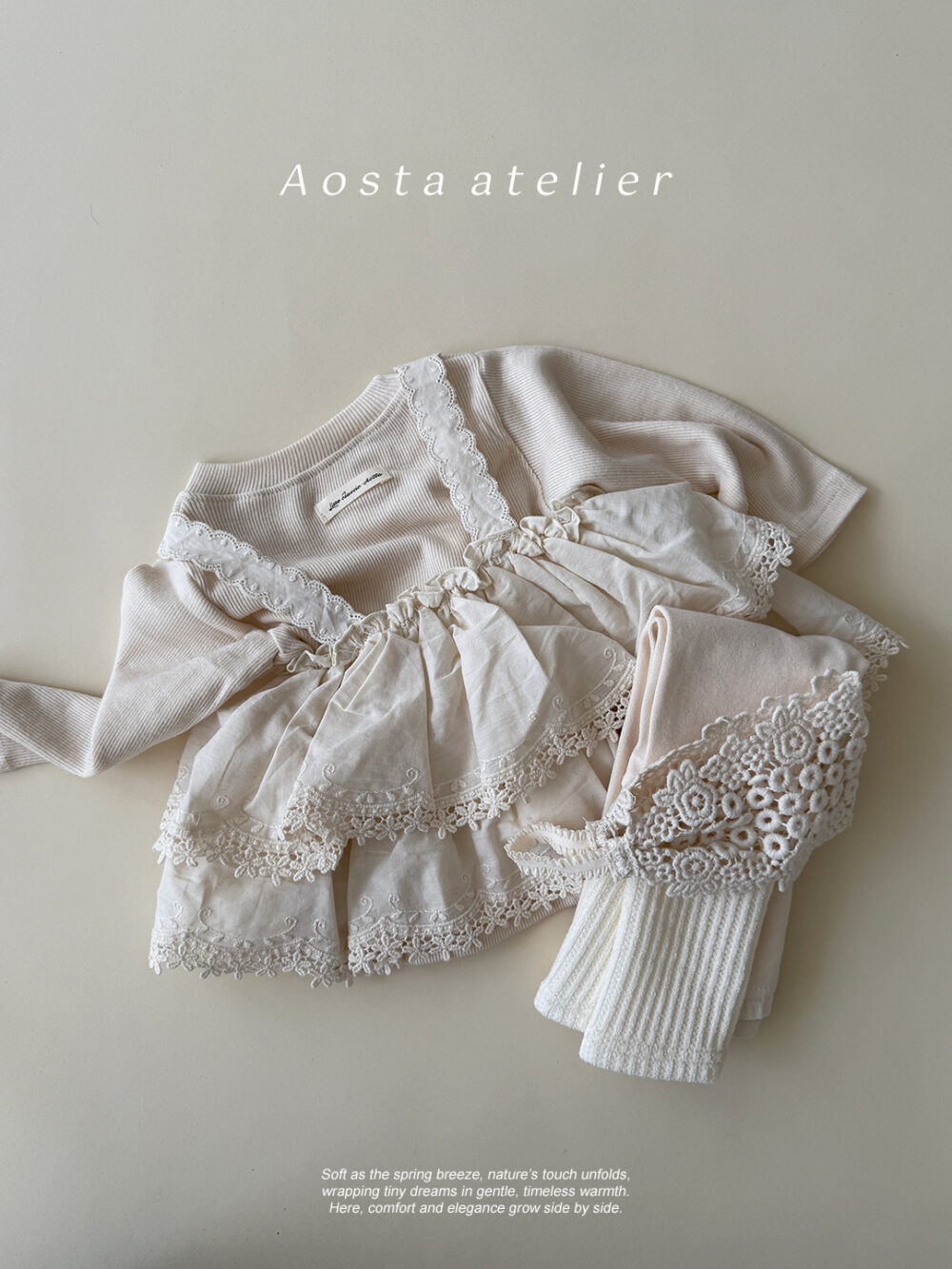 레이스 캉캉블라우스16 <b>AOSTA上衣</b>Spring 레이스 캉캉블라우스 FREE