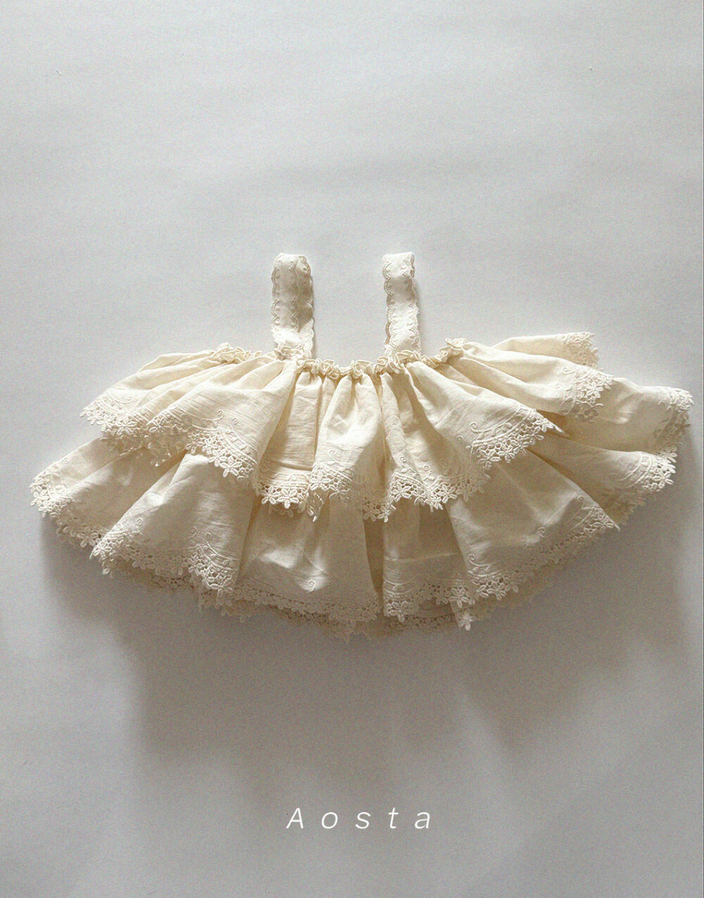 레이스 캉캉블라우스2 <b>AOSTA上衣</b>Spring 레이스 캉캉블라우스 FREE