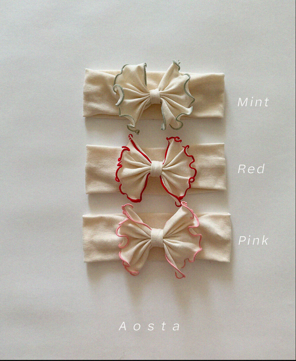 리본헤어밴드 2 <b>AOSTA髮飾</b>Spring 리본 헤어밴드 FREE
