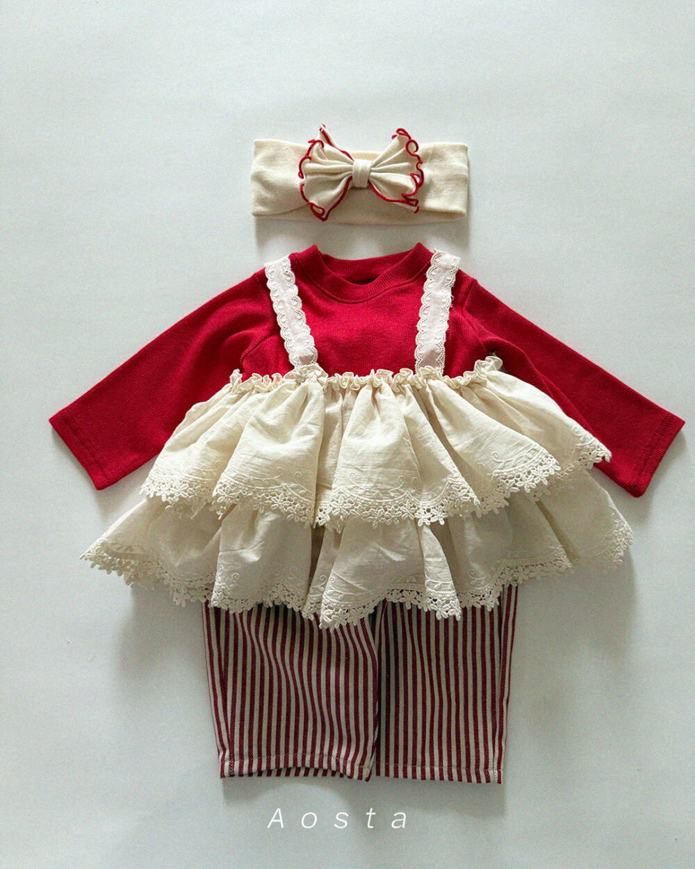 리본헤어밴드 레드2 <b>AOSTA髮飾</b>Spring 리본 헤어밴드 FREE