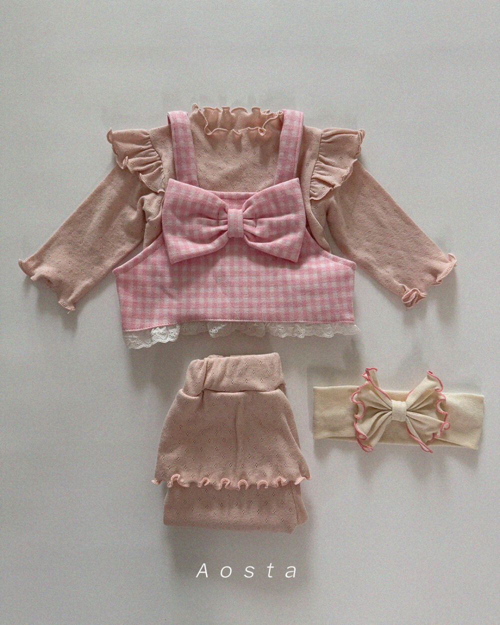 리본헤어밴드 핑크11 <b>AOSTA髮飾</b>Spring 리본 헤어밴드 FREE