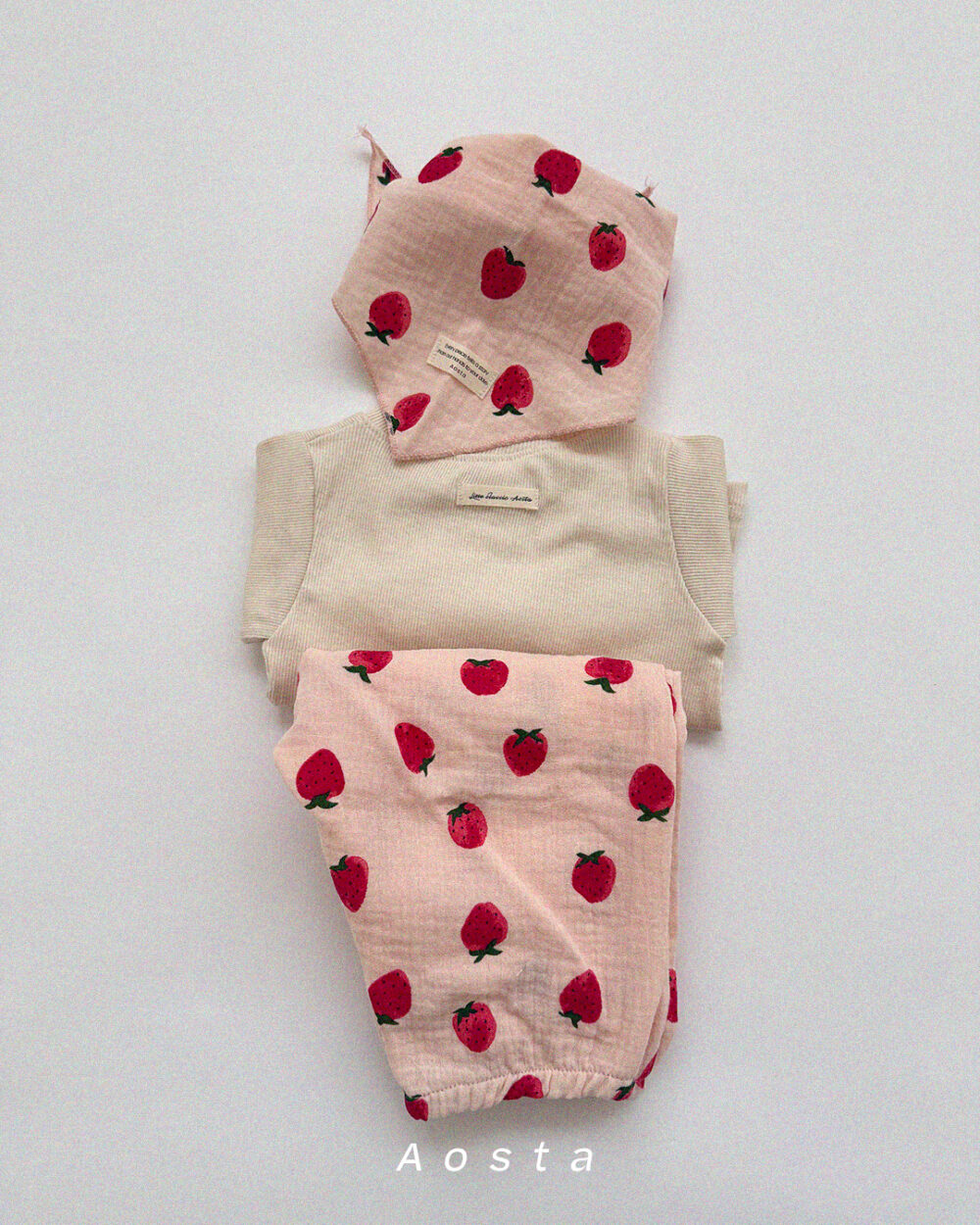 봉봉스카프 딸기2 <b>Aosta圍巾</b>Spring 봉봉스카프 FREE