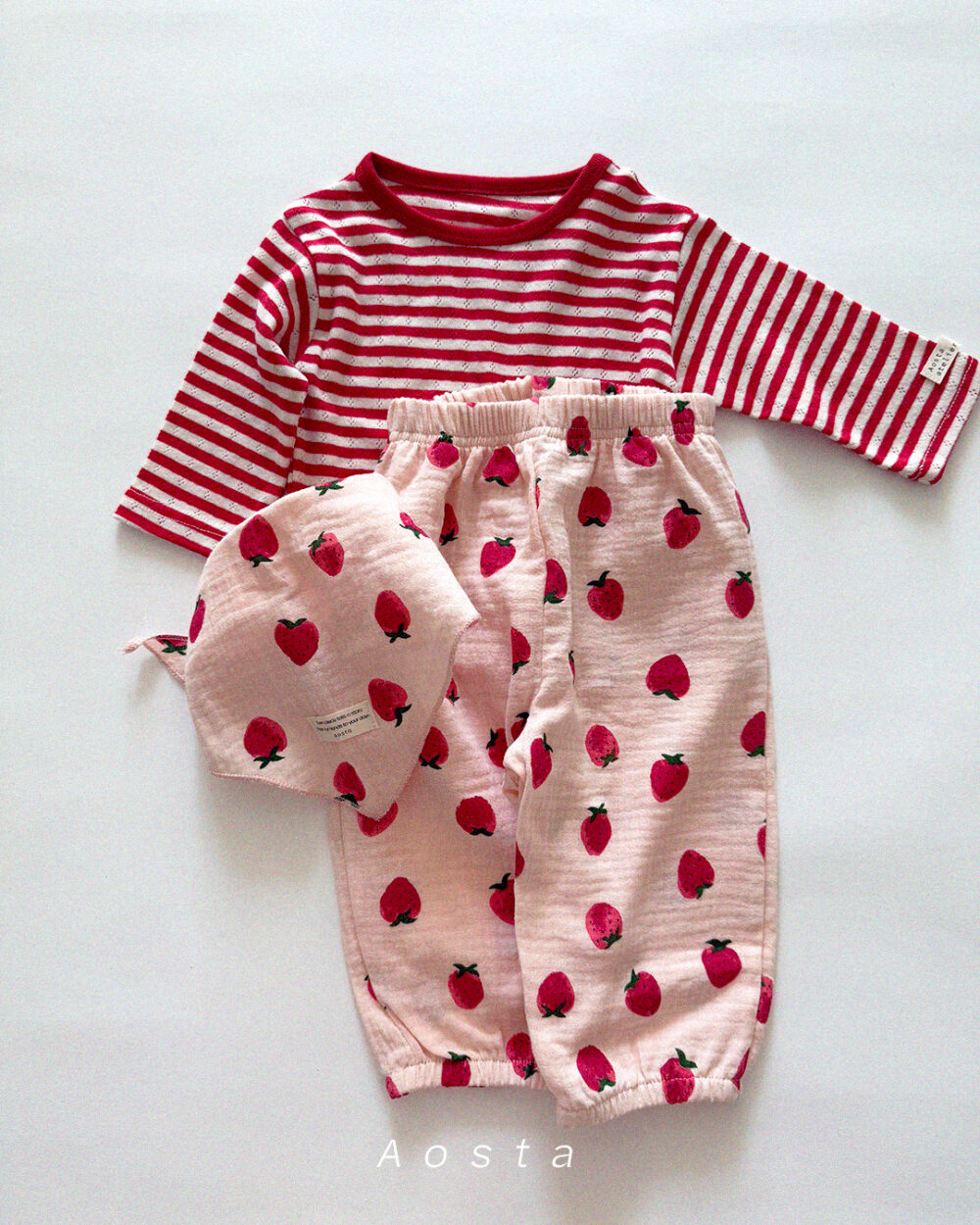 봉봉스카프 딸기4 <b>Aosta圍巾</b>Spring 봉봉스카프 FREE