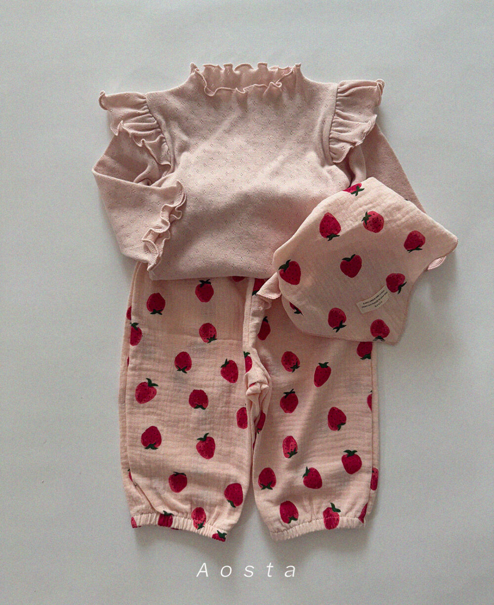 봉봉스카프 딸기6 <b>Aosta圍巾</b>Spring 봉봉스카프 FREE