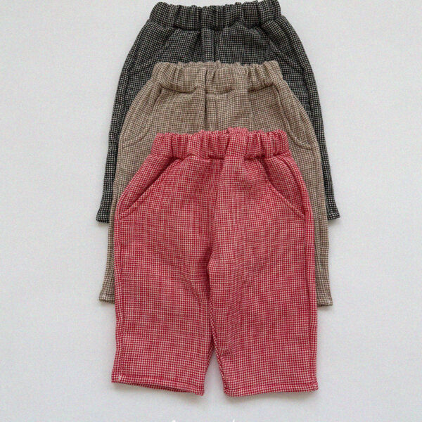 체크바지 1 <b>Aosta褲子</b>Spring 체크바지 60-115cm